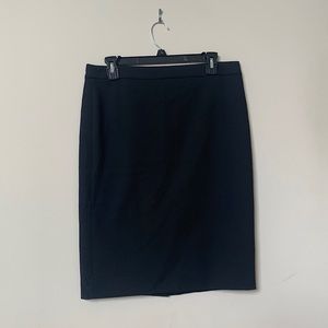 J.Crew Lined Black Pencil Skirt